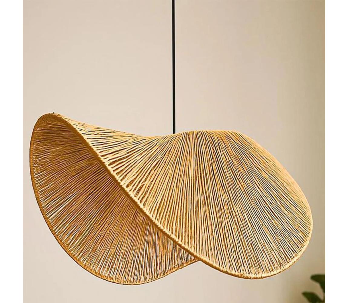 Lampa wisząca BOHO na lince 1xE27/40W/230V rafia
