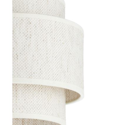 Lampa wisząca BOHO na lince 1xE27/60W/230V śr. 40 cm biała