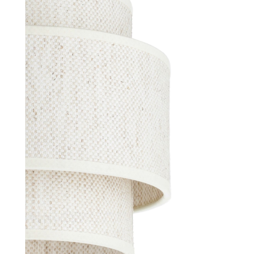 Lampa wisząca BOHO na lince 1xE27/60W/230V śr. 40 cm biała