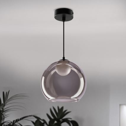 Lampa wisząca BRIN na przewodzie 1xG9/15W/230V dymowa czerń