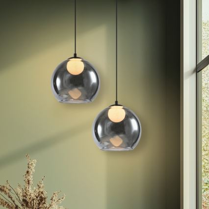 Lampa wisząca BRIN na przewodzie 1xG9/15W/230V dymowa czerń