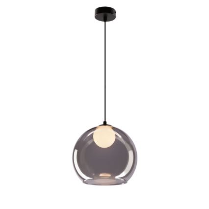 Lampa wisząca BRIN na przewodzie 1xG9/15W/230V dymowa czerń