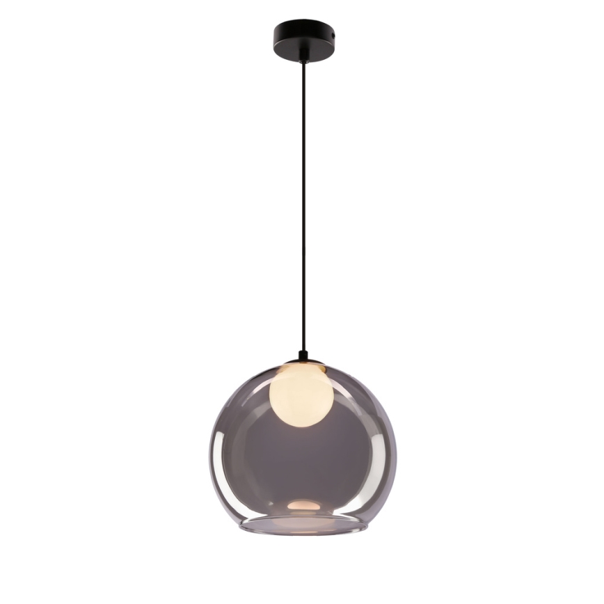 Lampa wisząca BRIN na przewodzie 1xG9/15W/230V dymowa czerń