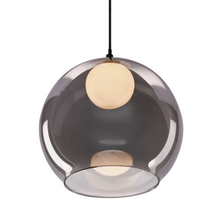 Lampa wisząca BRIN na przewodzie 1xG9/15W/230V dymowa czerń