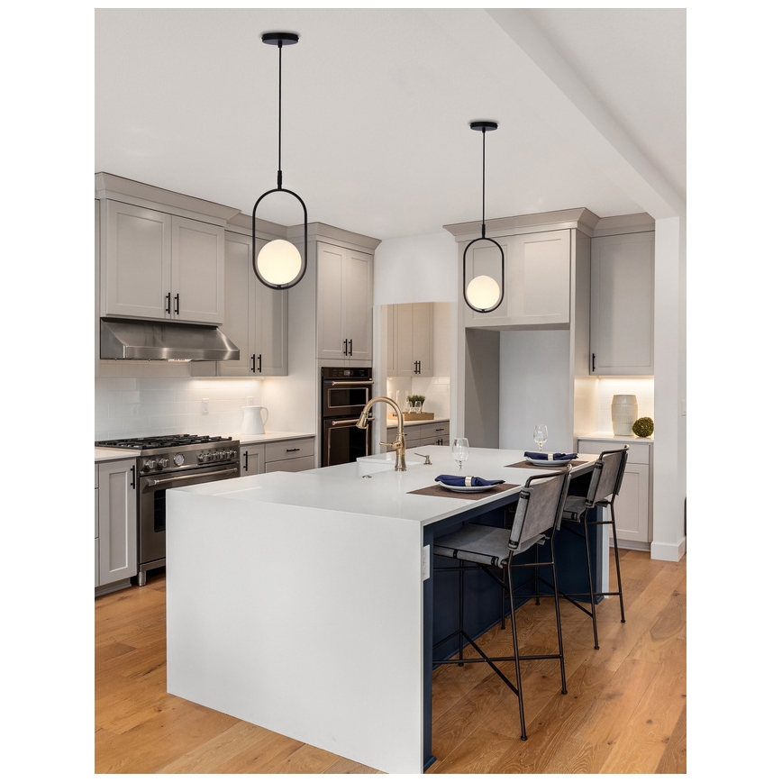 Lampa wisząca na linku CORDEL 1xG9/28W/230V czarna