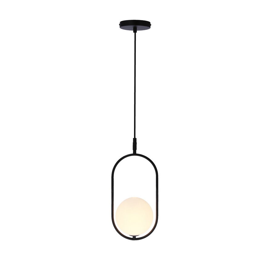 Lampa wisząca na linku CORDEL 1xG9/28W/230V czarna