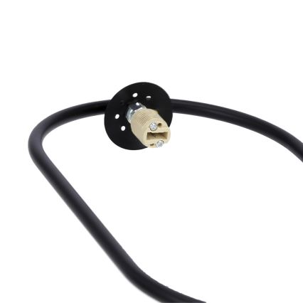 Lampa wisząca na linku CORDEL 1xG9/28W/230V czarna