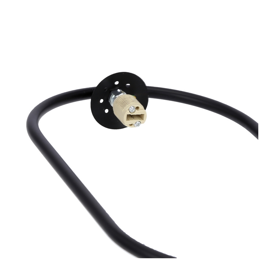 Lampa wisząca na linku CORDEL 1xG9/28W/230V czarna