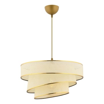 Lampa wisząca COUPER 1xE27/60W/230V biało-złota