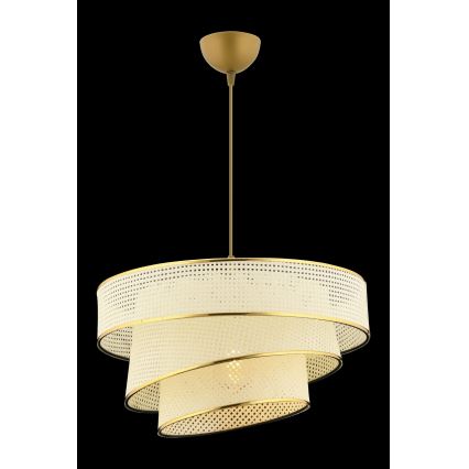 Lampa wisząca COUPER 1xE27/60W/230V biało-złota