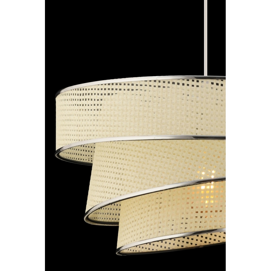 Lampa wisząca COUPER 1xE27/60W/230V biały/wykończenie lustrzane