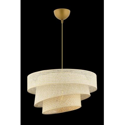 Lampa wisząca COUPER 1xE27/60W/230V kremowa