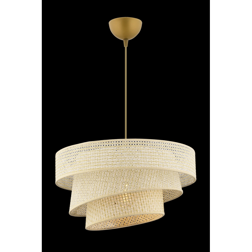Lampa wisząca COUPER 1xE27/60W/230V kremowa