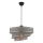 Lampa wisząca COUPER 1xE27/60W/230V szara/połysk chromowany