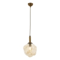 Lampa wisząca CRUMPLED 1xE27/40W/230V brązowa/beżowa
