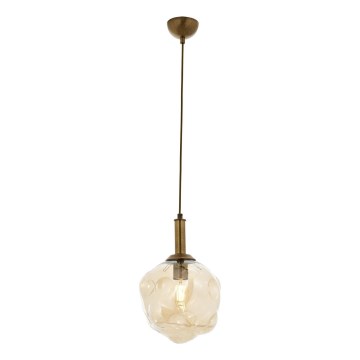 Lampa wisząca CRUMPLED 1xE27/40W/230V brązowa/beżowa