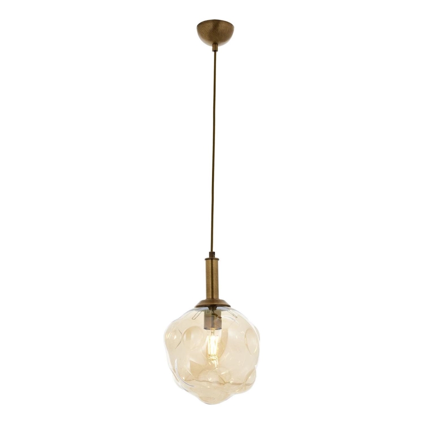 Lampa wisząca CRUMPLED 1xE27/40W/230V brązowa/beżowa
