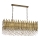 Lampa wisząca CRYSTALLINE 8xE27/40W/230V mosiądz