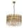 Lampa wisząca CRYSTALLINE 8xE27/40W/230V pr. 60 cm mosiądz