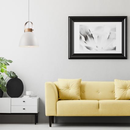 Lampa wisząca na linku DANIELLE 1xE27/60W/230V buk