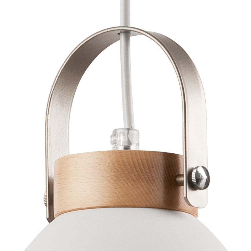 Lampa wisząca na linku DANIELLE 1xE27/60W/230V buk