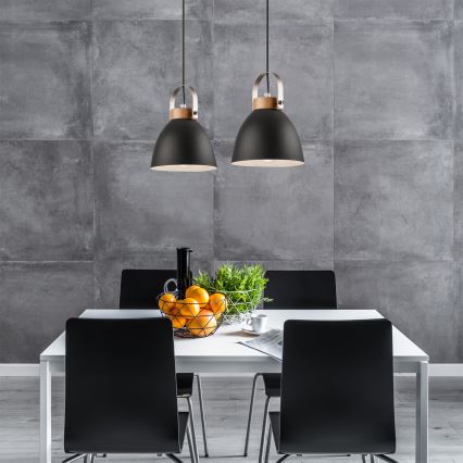 Lampa wisząca na linkach DANIELLE 2xE27/60W/230V buk