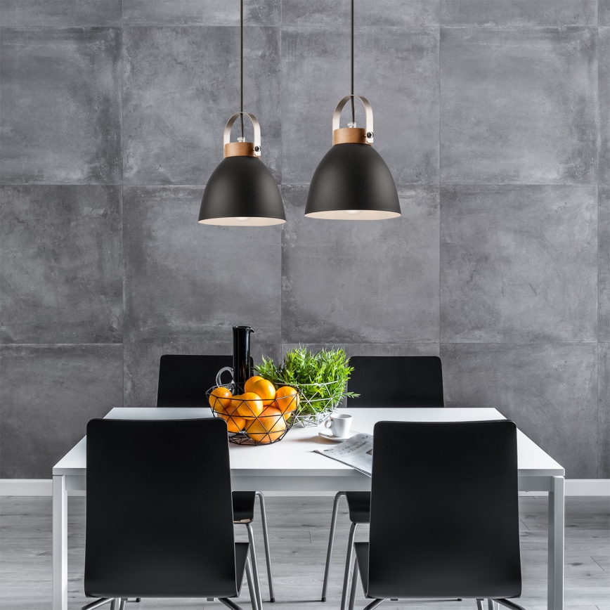 Lampa wisząca na linkach DANIELLE 2xE27/60W/230V buk