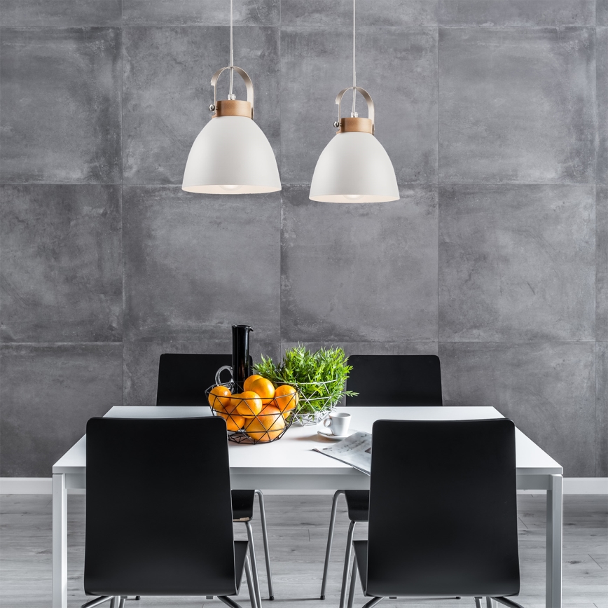 Lampa wisząca na linkach DANIELLE 2xE27/60W/230V buk