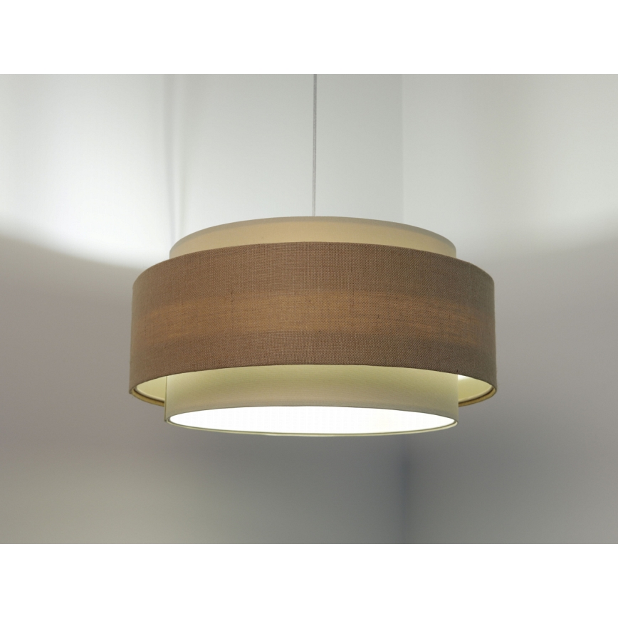 Lampa wisząca na linkę DOBLO 1xE27/60W/230V beżowy/kremowy