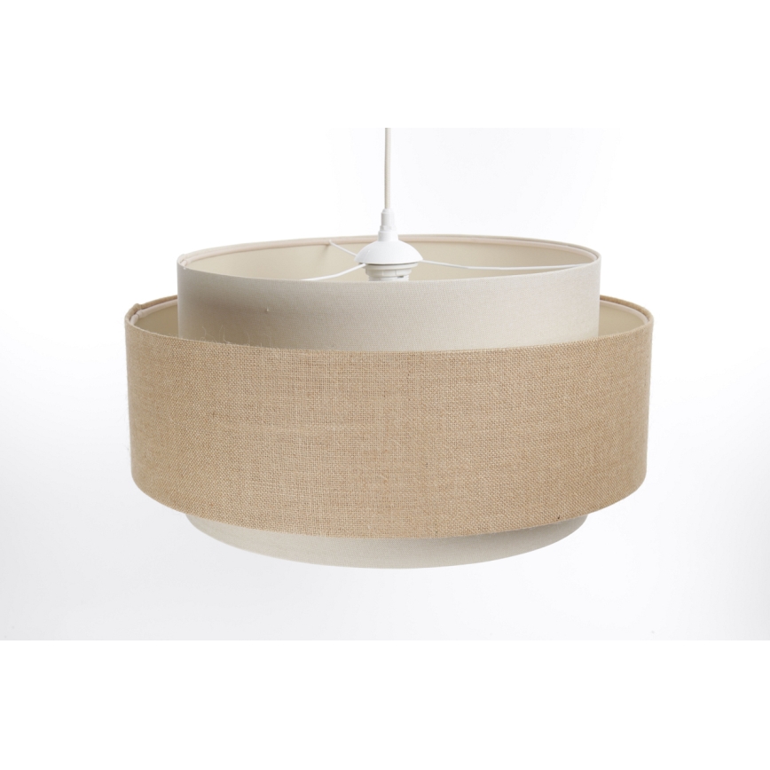 Lampa wisząca na linkę DOBLO 1xE27/60W/230V beżowy/kremowy