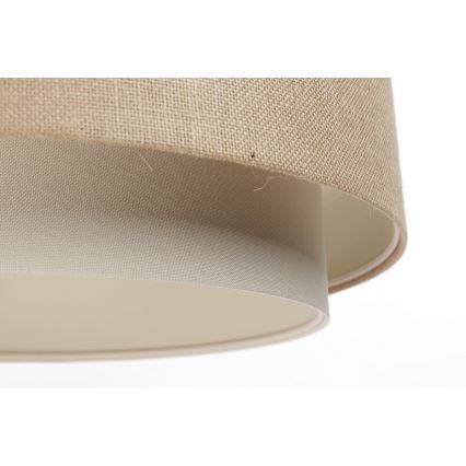 Lampa wisząca na linkę DOBLO 1xE27/60W/230V beżowy/kremowy