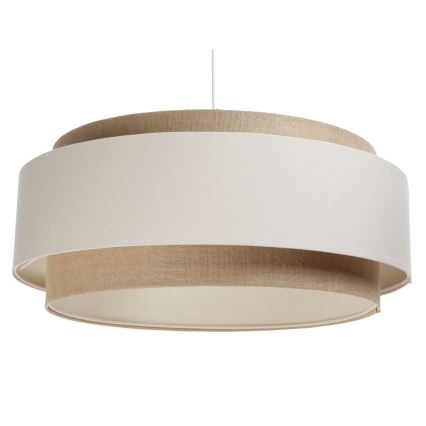 Lampa wisząca na linku DOBLO 1xE27/60W/230V krem/beż