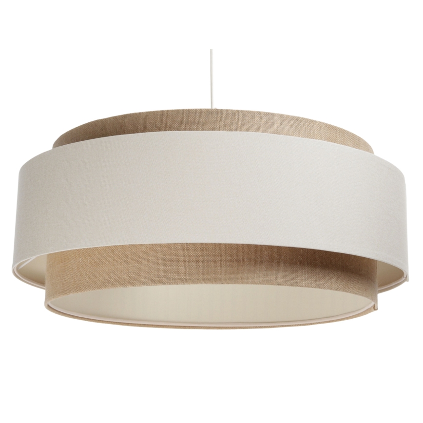 Lampa wisząca na linku DOBLO 1xE27/60W/230V krem/beż