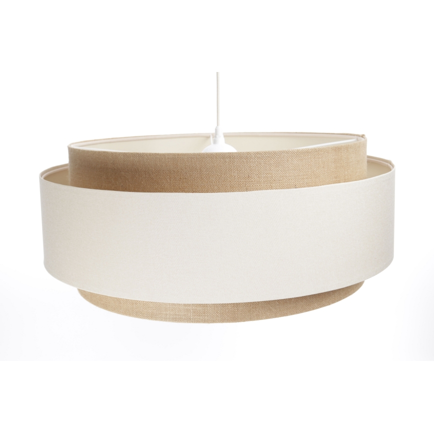 Lampa wisząca na linku DOBLO 1xE27/60W/230V krem/beż