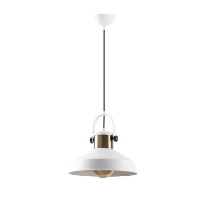 Lampa wisząca DODO 1xE27/40W/230V biała/brązowa