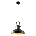 Lampa wisząca DODO 1xE27/40W/230V czarna/brązowa