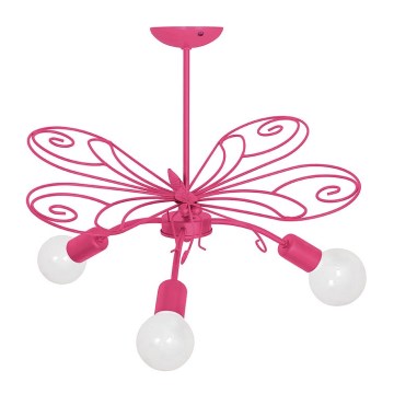 Lampa wisząca dziecięca MOTYL 3xE27/60W