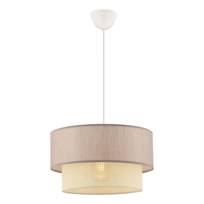 Lampa wisząca ECHO 1xE27/60W/230V beżowa/kremowa