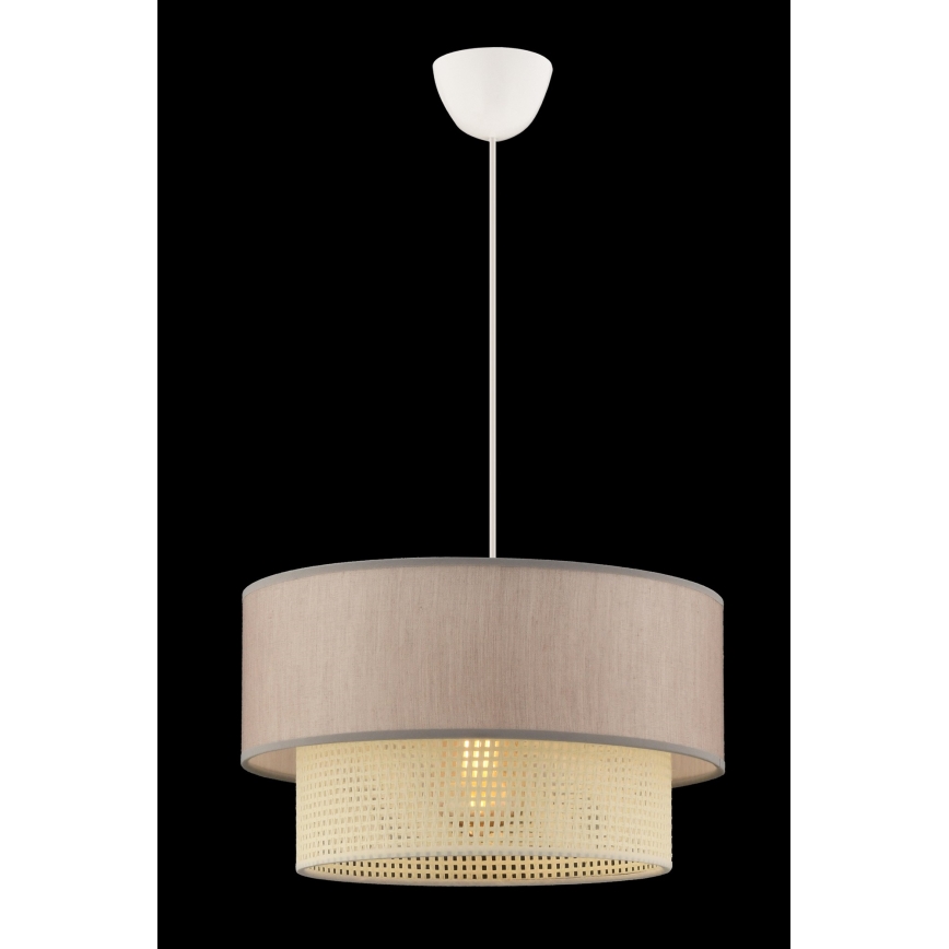 Lampa wisząca ECHO 1xE27/60W/230V beżowa/kremowa