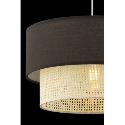 Lampa wisząca ECHO 1xE27/60W/230V brązowa/kremowa