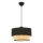 Lampa wisząca ECHO 1xE27/60W/230V czarna/beżowa