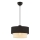 Lampa wisząca ECHO 1xE27/60W/230V czarna/kremowa