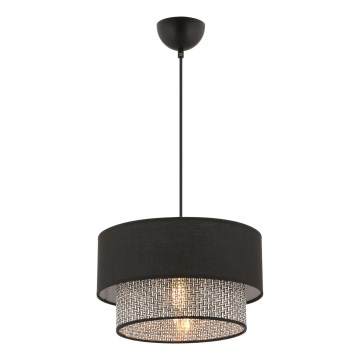 Lampa wisząca ECHO 1xE27/60W/230V czarna/szara