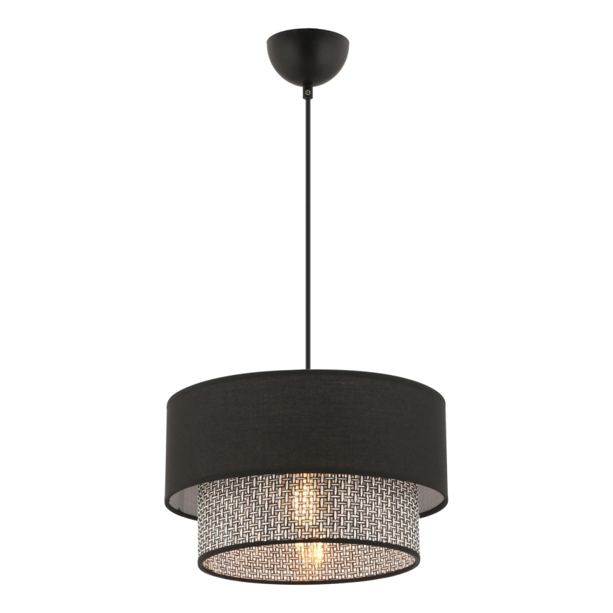 Lampa wisząca ECHO 1xE27/60W/230V czarna/szara