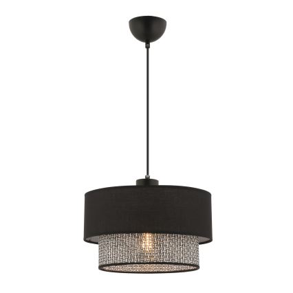 Lampa wisząca ECHO 1xE27/60W/230V czarna/szara