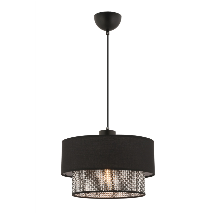 Lampa wisząca ECHO 1xE27/60W/230V czarna/szara