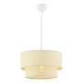 Lampa wisząca ECHO 1xE27/60W/230V kremowa