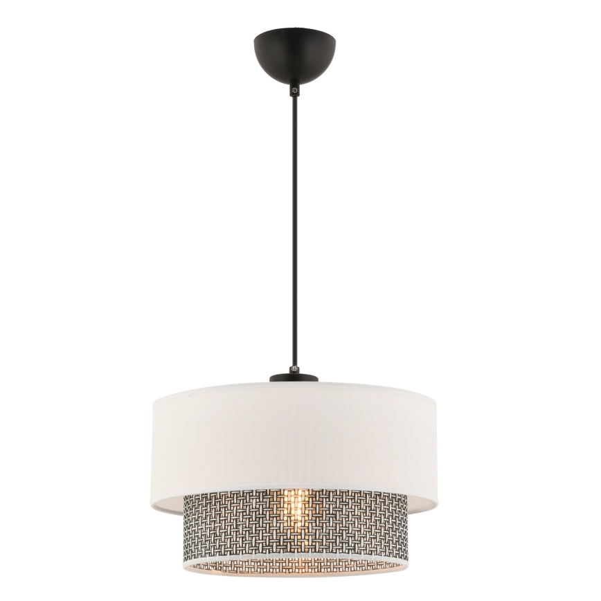 Lampa wisząca ECHO 1xE27/60W/230V kremowa/szara