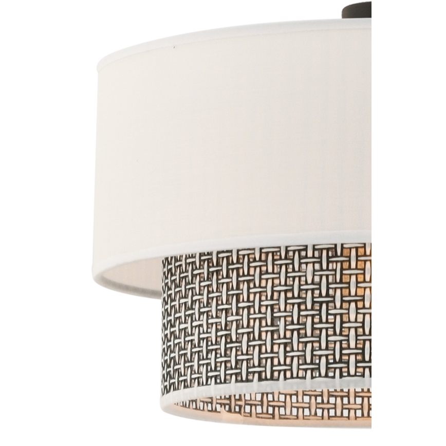 Lampa wisząca ECHO 1xE27/60W/230V kremowa/szara