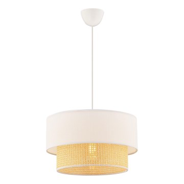 Lampa wisząca ECHO 1xE27/60W/230V kremowy/beżowy